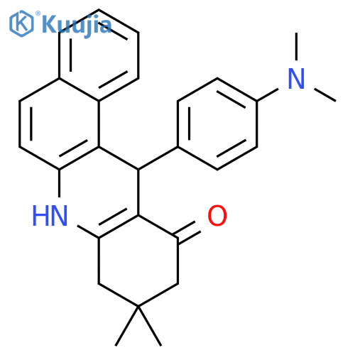 <br>12-(4-(dimethylamino)phenyl)-9,9-dimethyl-8,9,10,12-tetrahydrobenzo[a]acrid in-11(7H)-one (en) structure
