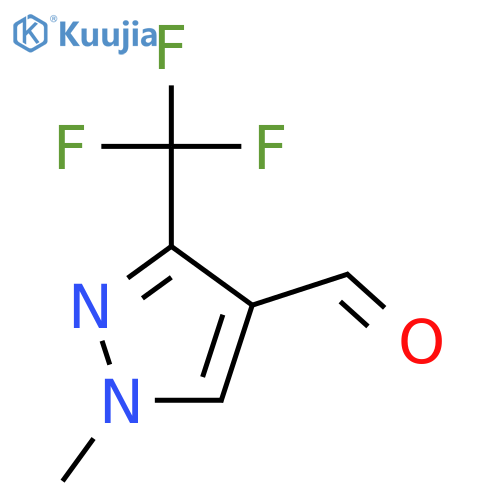 1-methyl-3-(trifluoromethyl)-1H-pyrazole-4-carbaldehyde structure