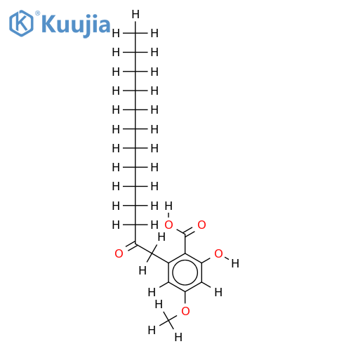 4-Me ether-2,4-Dihydroxy-6-(2-oxotridecyl)benzoic acid structure
