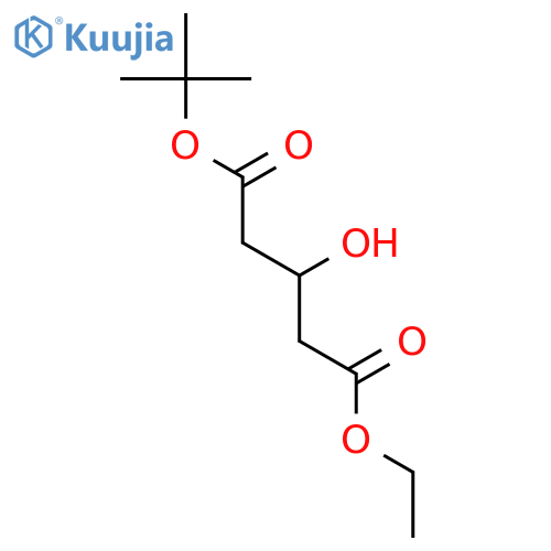 Pentanedioicacid, 3-hydroxy-, 1,1-dimethylethyl ethyl ester, (3R)- (9CI) structure