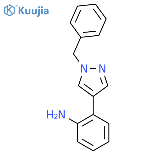 2-(1-Benzyl-1H-pyrazol-4-YL)aniline structure