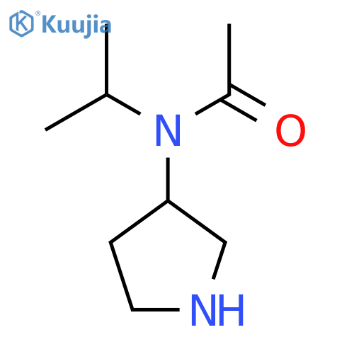 N-Isopropyl-N-pyrrolidin-3-yl-acetamide structure