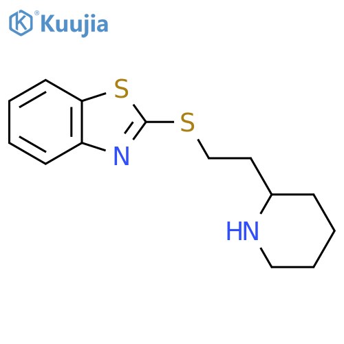 2-{2-(piperidin-2-yl)ethylsulfanyl}-1,3-benzothiazole structure