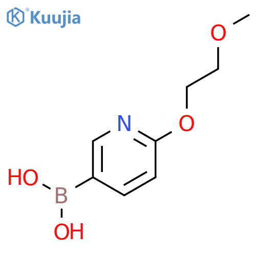 2-(2-methoxyethoxy)-pyridine-5-boronic acid structure