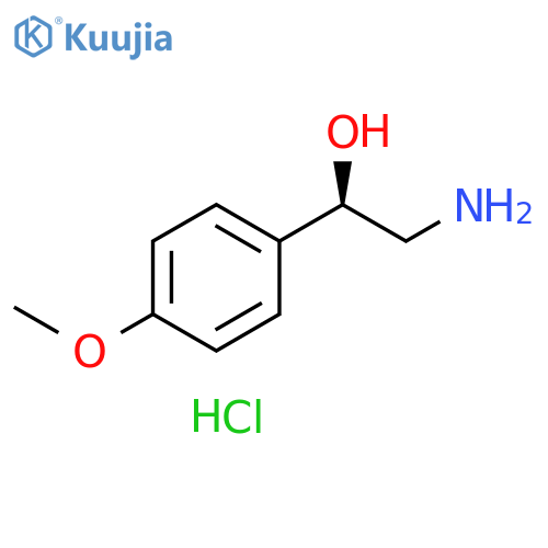 (1R)-2-amino-1-(4-methoxyphenyl)ethan-1-ol hydrochloride structure