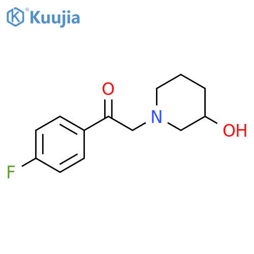 1-(4-fluorophenyl)-2-(3-hydroxypiperidin-1-yl)ethan-1-one structure