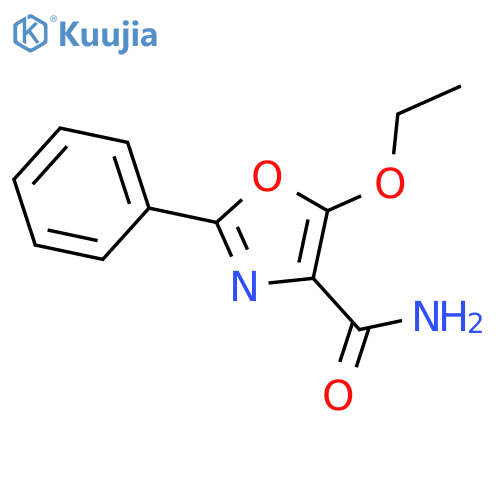 5-Ethoxy-2-phenyl-1,3-oxazole-4-carboxamide structure