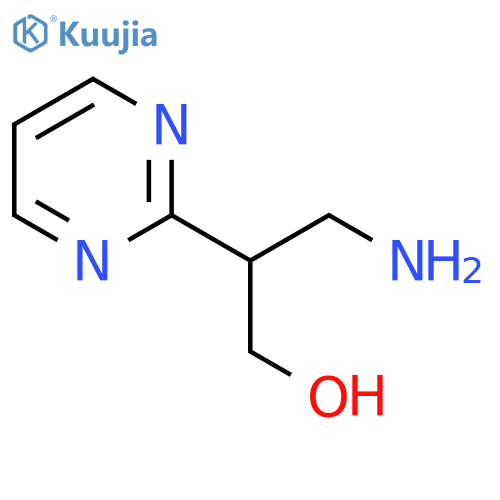 3-amino-2-(pyrimidin-2-yl)propan-1-ol structure