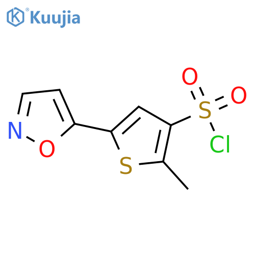 5-(5-Isoxazolyl)-2-methyl-3-thiophenesulfonyl chloride structure