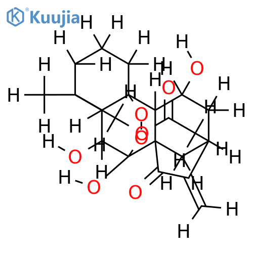ent-4beta-methyl-6beta,7beta,11alpha-trihydroxy-19-acetoxy-7alpha,10alpha-peroxy-simlikaur-16-en-15-one structure