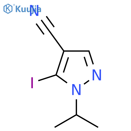 5-Iodo-1-isopropyl-1H-pyrazole-4-carbonitrile structure