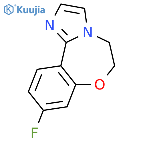 9-fluoro-5,6-dihydro-Imidazo[1,2-d][1,4]benzoxazepine structure