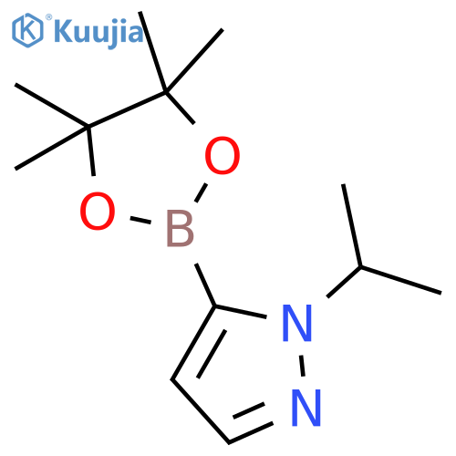 1-(propan-2-yl)-5-(tetramethyl-1,3,2-dioxaborolan-2-yl)-1H-pyrazole structure