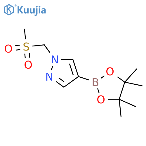 1-(Methanesulfonylmethyl)-4-(tetramethyl-1,3,2-dioxaborolan-2-yl)-1H-pyrazole structure