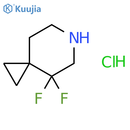 4,4-difluoro-6-azaspiro[2.5]octane hydrochloride structure