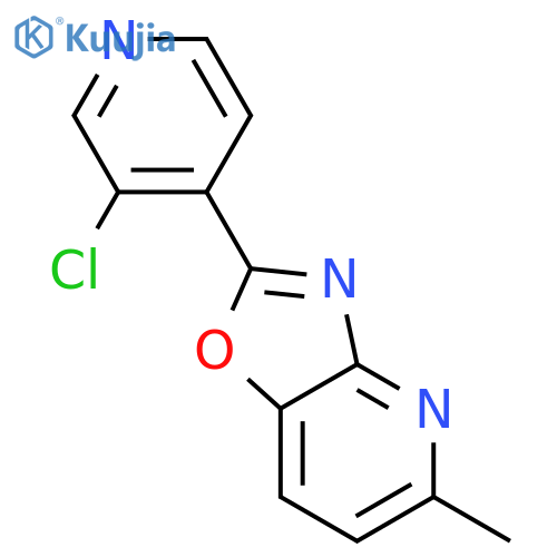 2-(3-Chloropyridin-4-yl)-5-methyloxazolo[4,5-b]pyridine structure