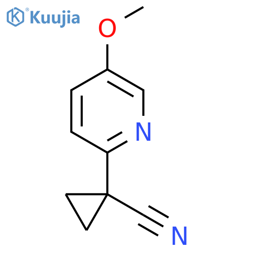 1-(5-methoxypyridin-2-yl)cyclopropane-1-carbonitrile structure