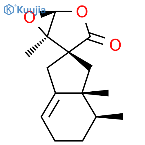 (1S,3'Ar,4S,4'S,5R)-3'a,4',5-trimethylspiro[2,6-dioxabicyclo[3.1.0]hexane-4,2'-3,4,5,6-tetrahydro-1H-indene]-3-one structure