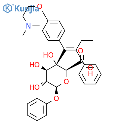 (Z)-4-Hydroxy Tamoxifen O-b-D-Glucuronide (~85%) structure