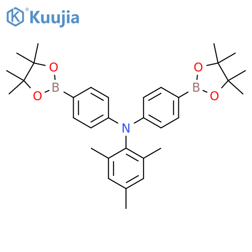 Benzenamine, 2,​4,​6-​trimethyl-​N,​N-​bis[4-​(4,​4,​5,​5-​tetramethyl-​1,​3,​2-​dioxaborolan-​2-​yl)​phenyl]​- structure