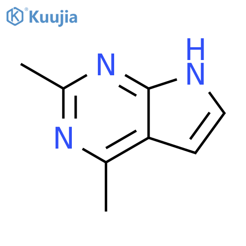 1H-Pyrrolo[2,3-d]pyrimidine, 2,4-dimethyl- (9CI) structure