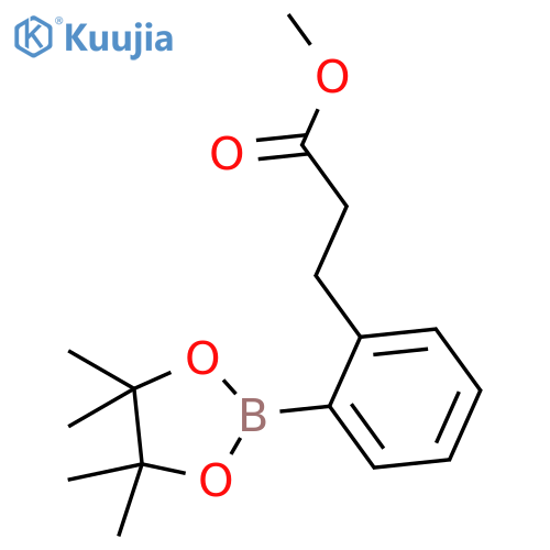 METHYL 3-(2-(4,4,5,5-TETRAMETHYL-1,3,2-DIOXABOROLAN-2-YL)PHENYL)PROPANOATE structure