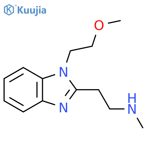 {2-1-(2-methoxyethyl)-1H-1,3-benzodiazol-2-ylethyl}(methyl)amine structure