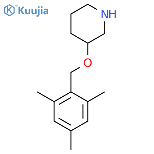 3-(2,4,6-trimethylphenyl)methoxypiperidine structure