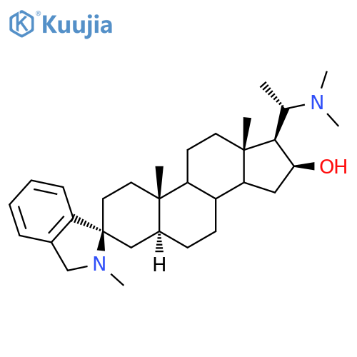 Spiro[1H-isoindole-1,3'-pregnan]-16'-ol,20'-(dimethylamino)-2,3-dihydro-2-methyl-, (3'a,5'a,16'b,20'S)- (9CI) structure