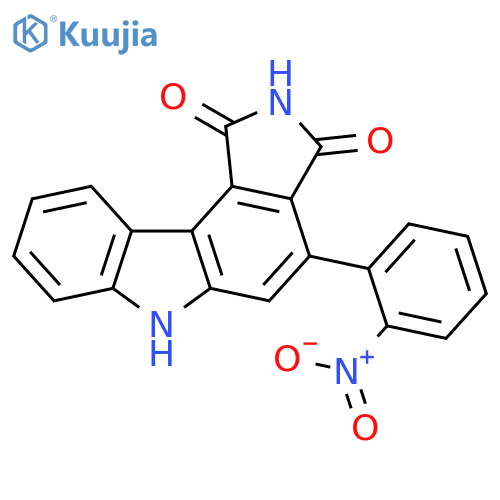 Pyrrolo[3,4-c]carbazole-1,3(2H,6H)-dione, 4-(2-nitrophenyl)- structure