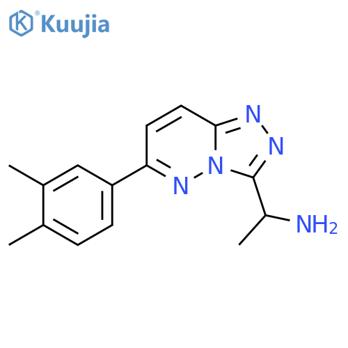 1-(6-(3,4-Dimethylphenyl)-[1,2,4]triazolo[4,3-b]pyridazin-3-yl)ethanamine structure