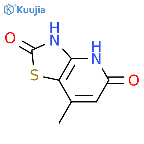 Thiazolo[4,5-b]pyridine-2,5(3H,4H)-dione, 7-methyl- structure