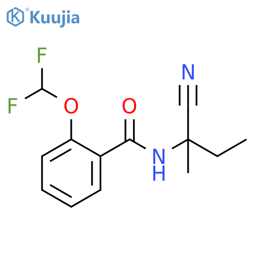N-(1-Cyano-1-methylpropyl)-2-(difluoromethoxy)benzamide structure