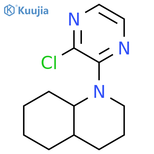 1-(3-chloropyrazin-2-yl)-decahydroquinoline structure