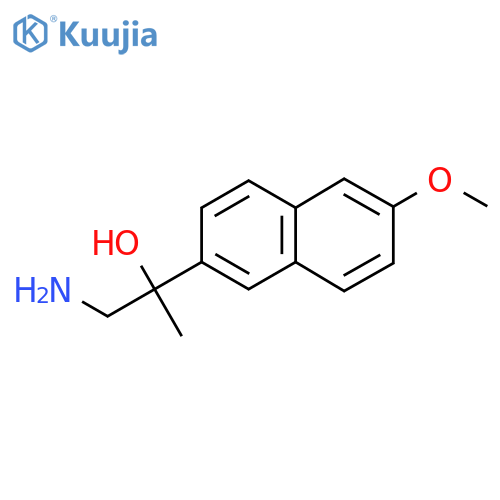 1-amino-2-(6-methoxynaphthalen-2-yl)propan-2-ol structure