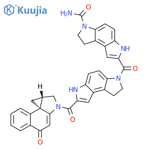 Benzo[1,2-b:4,3-b']dipyrrole-3(2H)-carboxamide,7-[[7-[[(1aS,9bR)-1a,2-dihydro-5-oxo-1H-benzo[e]cycloprop[c]indol-3(5H)-yl]carbonyl]-1,6-dihydrobenzo[1,2-b:4,3-b']dipyrrol-3(2H)-yl]carbonyl]-1,6-dihydro- structure