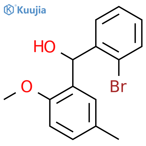 (2-Bromophenyl)(2-methoxy-5-methylphenyl)methanol structure