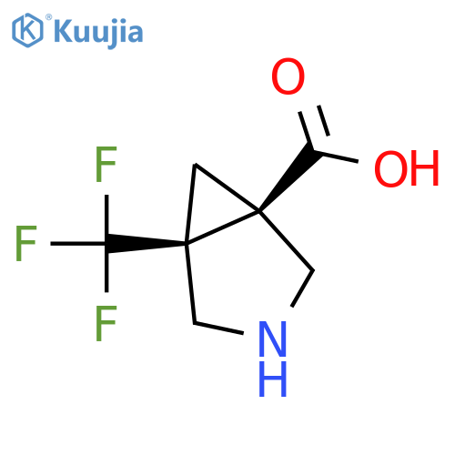 (1R,5S)-5-(trifluoromethyl)-3-azabicyclo[3.1.0]hexane-1-carboxylic acid structure