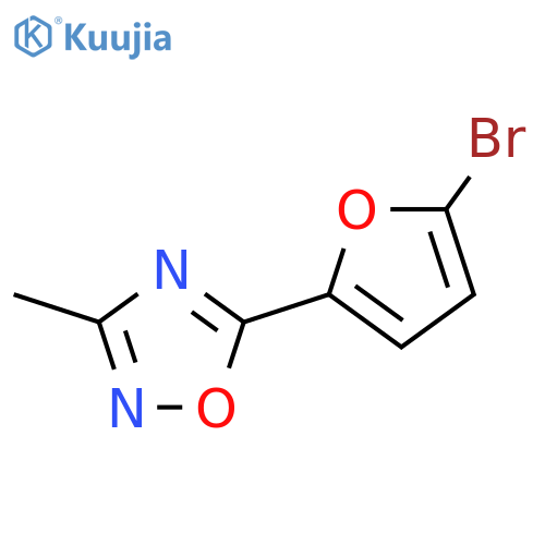 5-(5-bromo-2-furyl)-3-methyl-1,2,4-oxadiazole structure