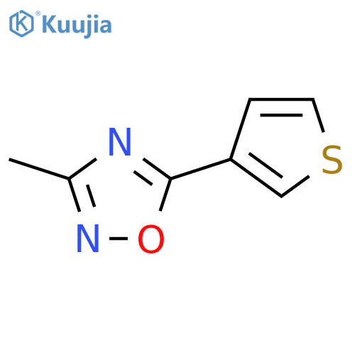 3-methyl-5-(3-thienyl)-1,2,4-oxadiazole structure