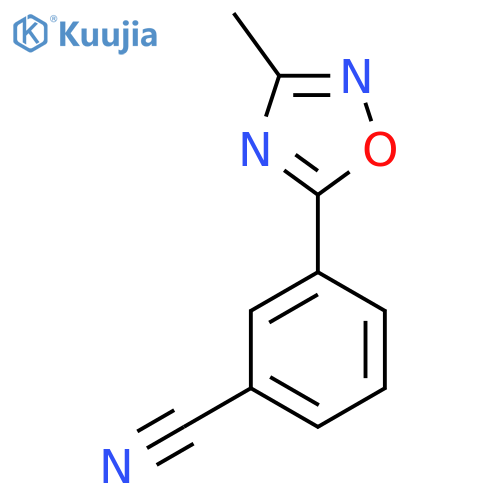 3-(3-Methyl-1,2,4-oxadiazol-5-yl)benzonitrile structure