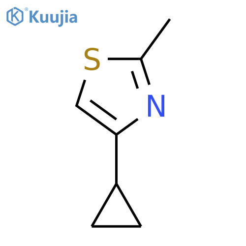 Thiazole, 4-cyclopropyl-2-methyl- structure