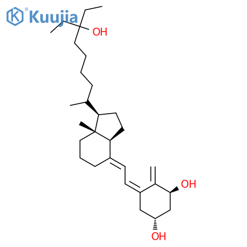 1,3-Cyclohexanediol,5-[(2E)-2-[(1R,3aS,7aR)-1-[(1R)-6-ethyl-6-hydroxy-1-methyloctyl]octahydro-7a-methyl-4H-inden-4-ylidene]ethylidene]-4-methylene-,(1R,3S,5Z)- structure