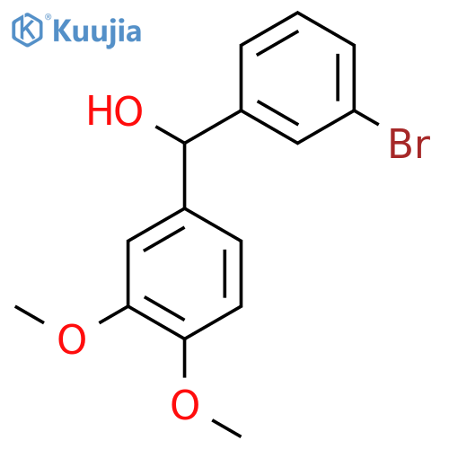 (3-Bromophenyl)(3,4-dimethoxyphenyl)methanol structure