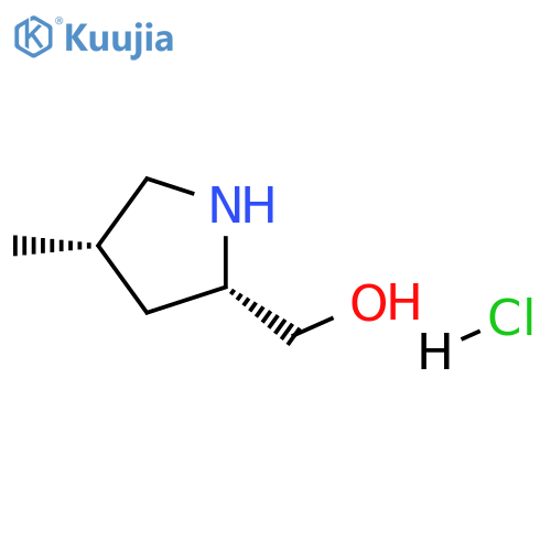[(2S,4S)-4-methylpyrrolidin-2-yl]methanol;hydrochloride structure