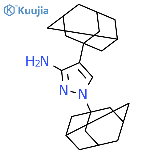 1H-Pyrazol-3-amine, 1,4-bis(tricyclo[3.3.1.13,7]dec-1-yl)- structure