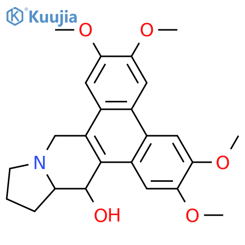 Dibenzo[f,h]pyrrolo[1,2-b]isoquinolin-14-ol, 9,11,12,13,13a,14-hexahydro-2,3,6,7-tetramethoxy-, (13aR,14S)- structure