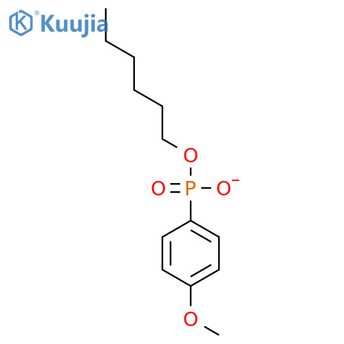 Phosphonic acid, (4-methoxyphenyl)-, monohexyl ester structure