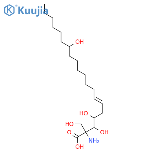 6-Eicosenoic acid,2-amino-3,4,14-trihydroxy-2-(hydroxymethyl)-, (2S,3R,4R,6E)- structure