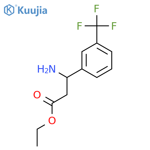 ethyl (3S)-3-amino-3-3-(trifluoromethyl)phenylpropanoate structure